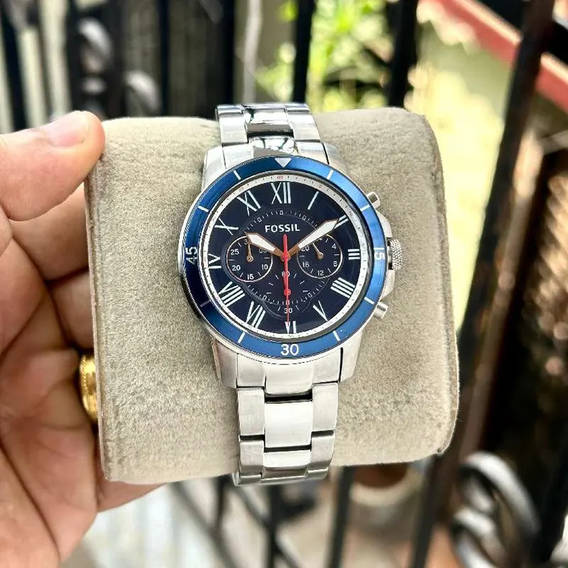 Fossil Grant Sport Chronograph Blue Dial Men's Watch | FS5238